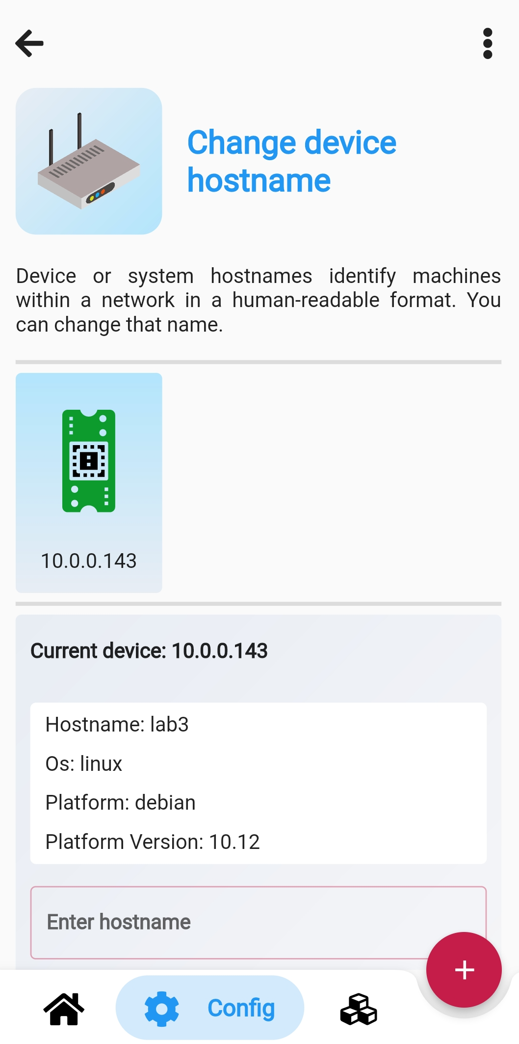 change hostname details