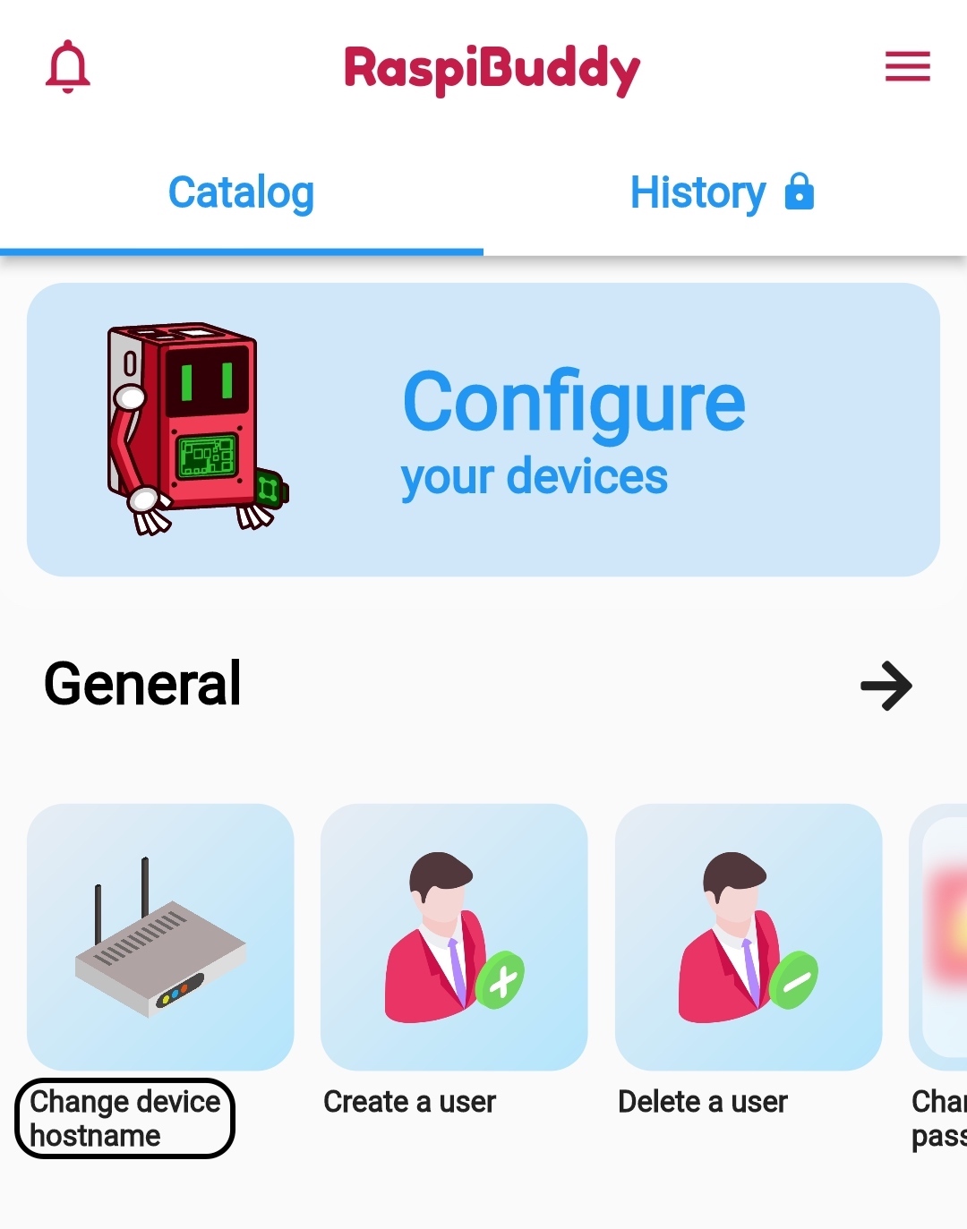 configure catalog change hostname