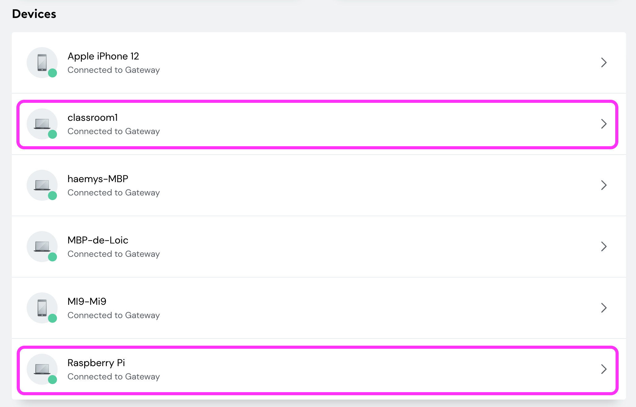 Xfinity connected devices